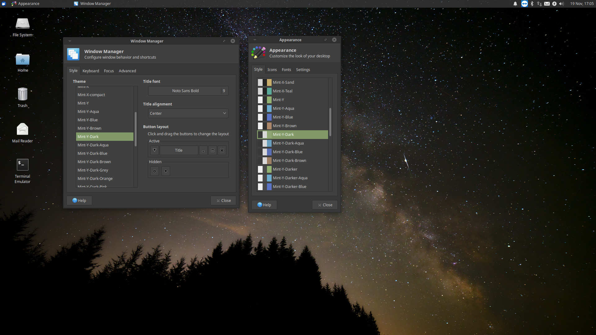 Linux Mint Themes and Icons beyond the default